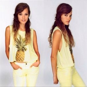 Wildfox Pineapple Charlie Tank Size XS